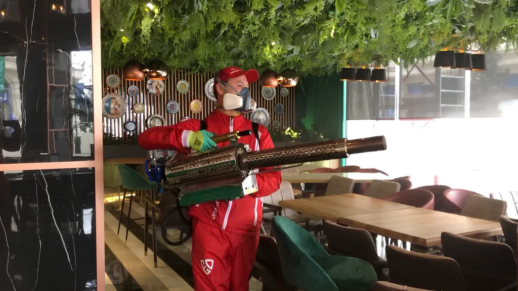 Обработка холодным туманом и горячим туманом