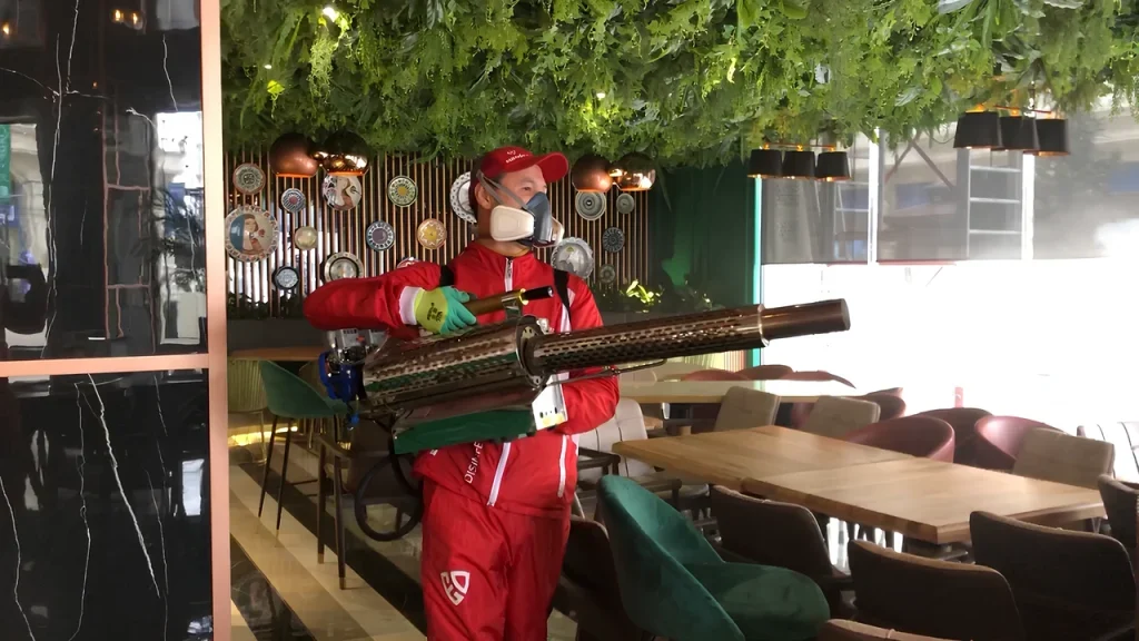 Обработка холодным туманом и горячим туманом